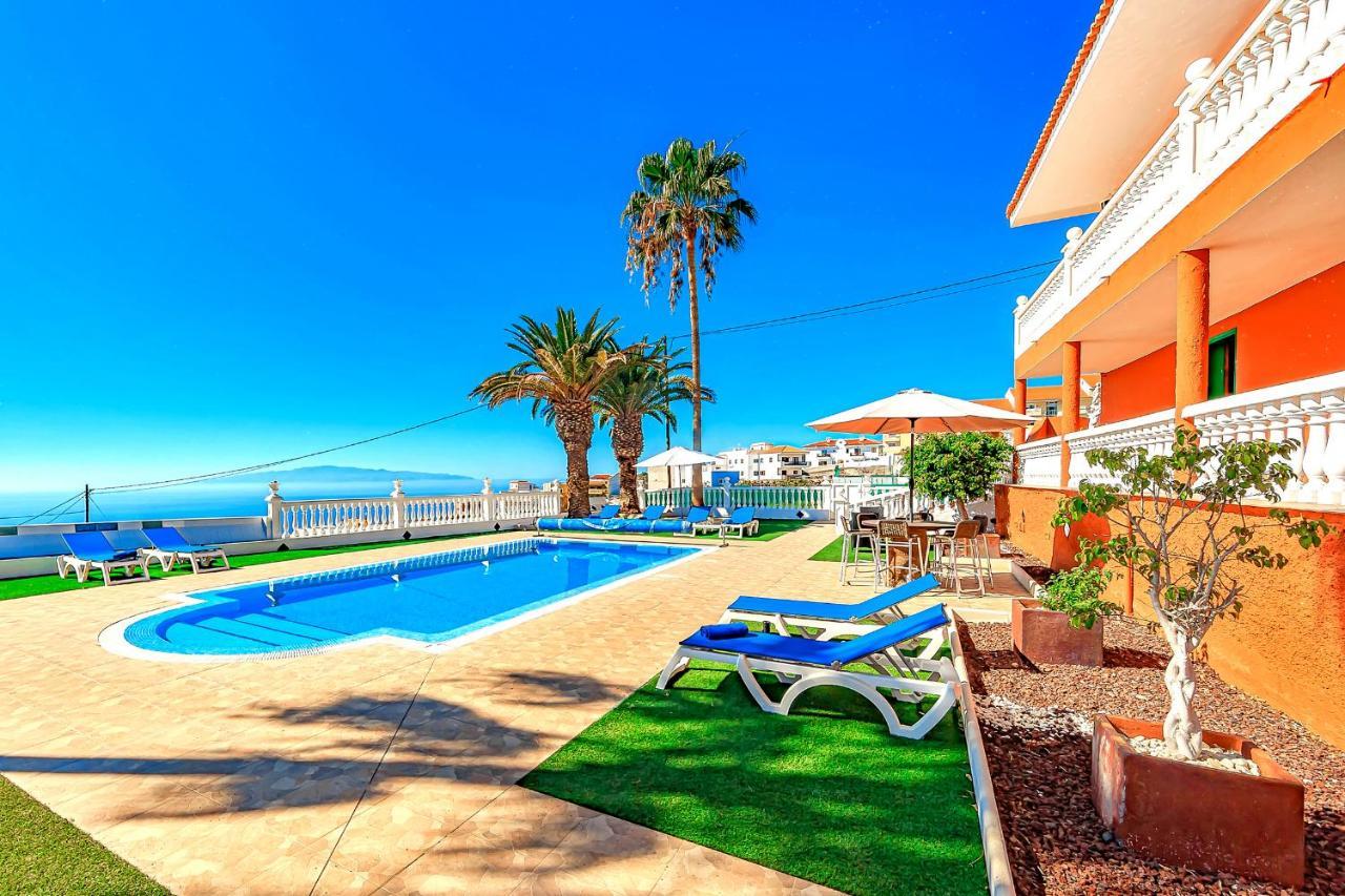 Villa Raquel With Private Pool And Sea View Los Menores Bagian luar foto